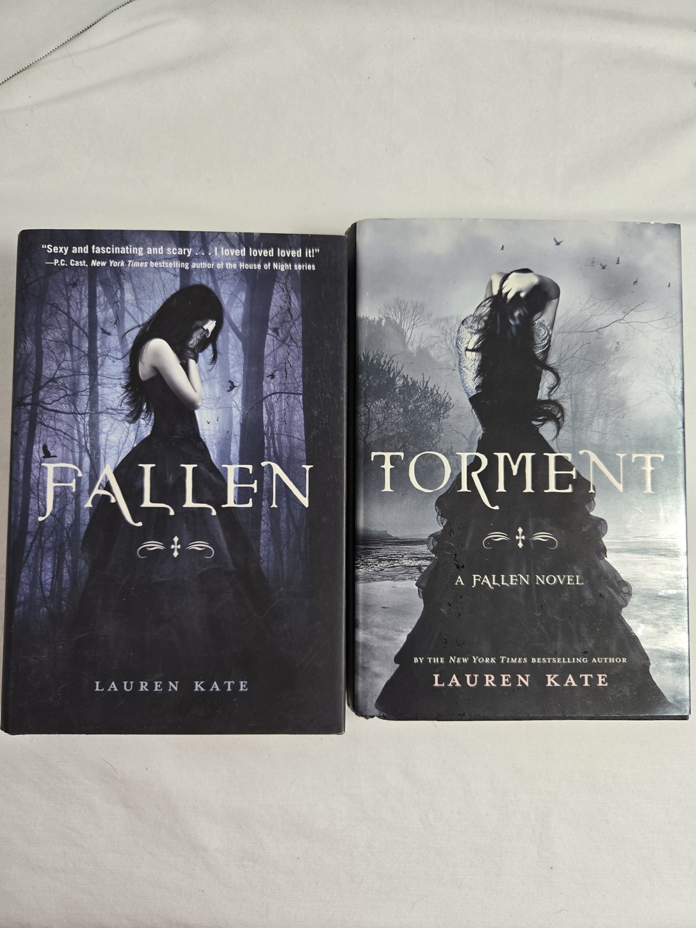Fallen & Torment Lauren Kate Hardcover YA Fantasy Romance Books 1 & 2 Set